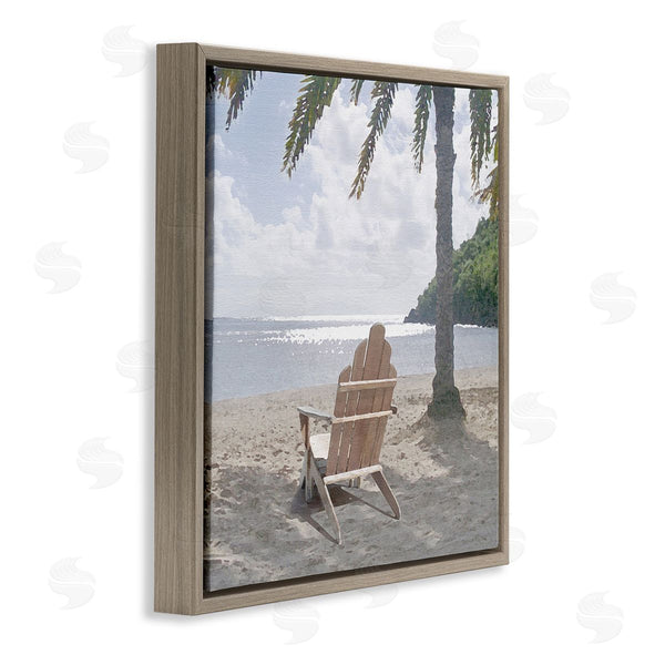 Stupell Industries Noah Bay | Chair Under Palm Tree
