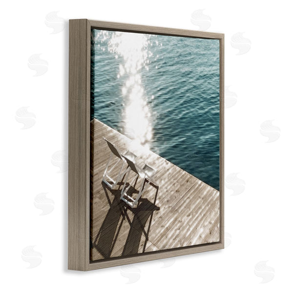 Stupell Industries Noah Bay | Deck Chair Shadows