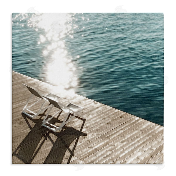 stupell industries Noah Bay | Deck Chair Shadows