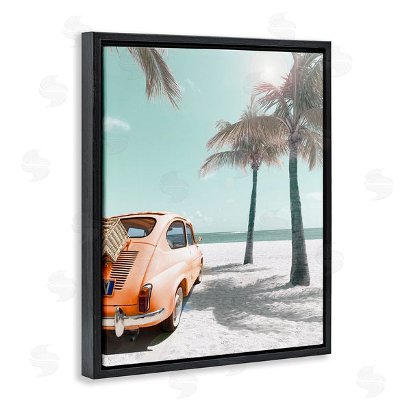 Stupell Industries Noah Bay | Orange Car On Beach