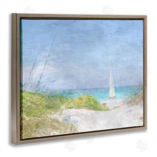 Stupell Industries Noah Bay | Sailboat & Beach Path