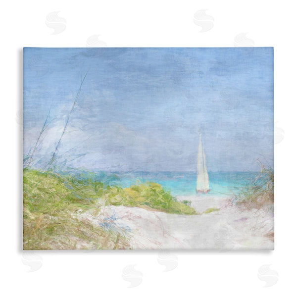 stupell industries Noah Bay | Sailboat & Beach Path