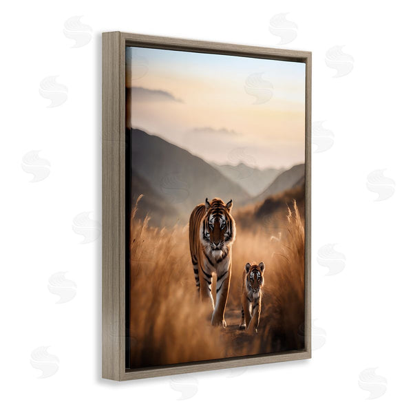 Stupell Industries Noah Bay | Tiger & Cub On Savanna
