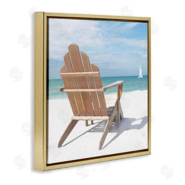 Stupell Industries Noah Bay | View West Beach Chair