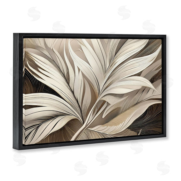Stupell Industries Norm Stelfox | White Palm Curves