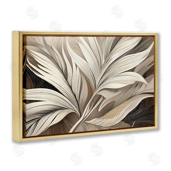 Stupell Industries Norm Stelfox | White Palm Curves