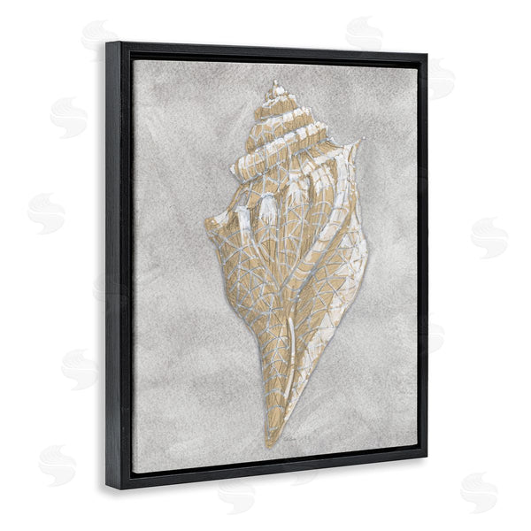 Stupell Industries Patti Bishop | Grey Conch Drawing