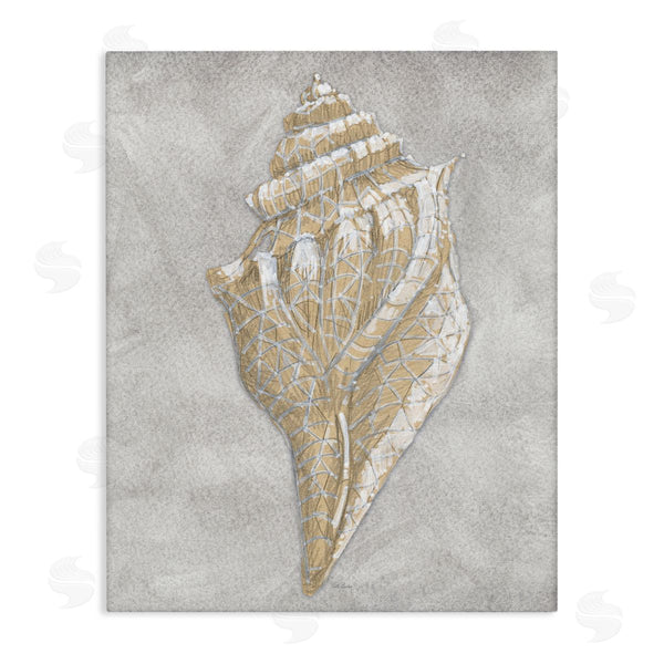 stupell industries Patti Bishop | Grey Conch Drawing