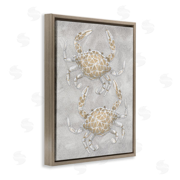 Stupell Industries Patti Bishop | Grey Crabs Drawing