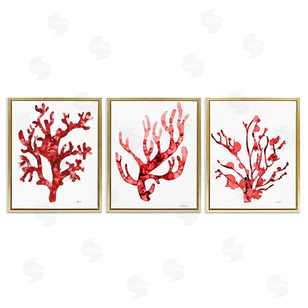 Stupell Industries Patti Mann | Bold Red Coral