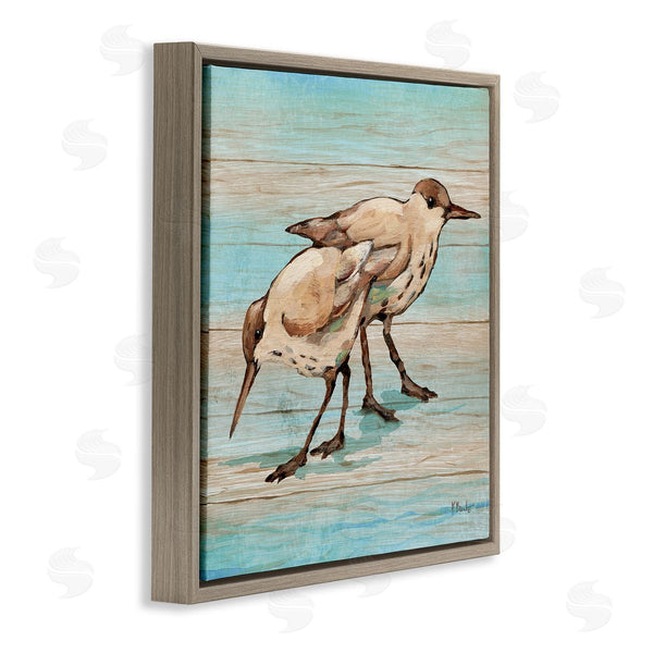 Stupell Industries Paul Brent | Coastal Teak Birds