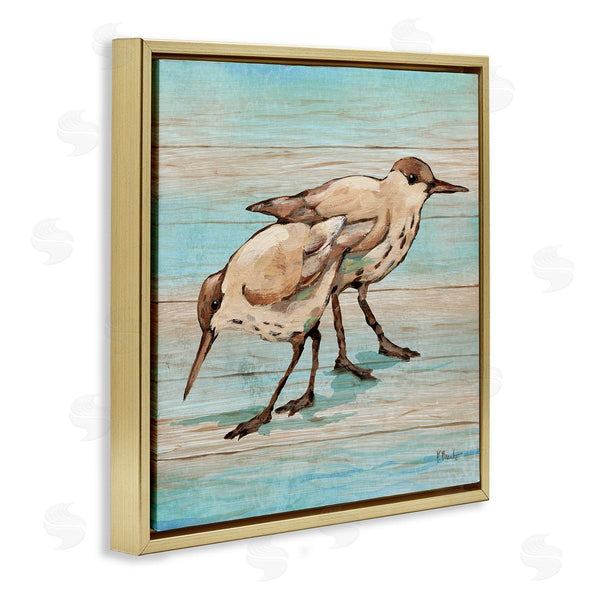 Stupell Industries Paul Brent | Coastal Teak Birds