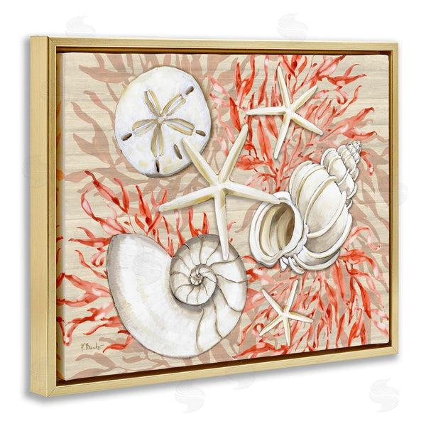 Stupell Industries Paul Brent | Coral White Shells