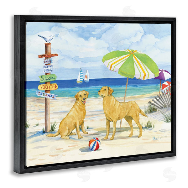 Stupell Industries Paul Brent | Dog Beach Day