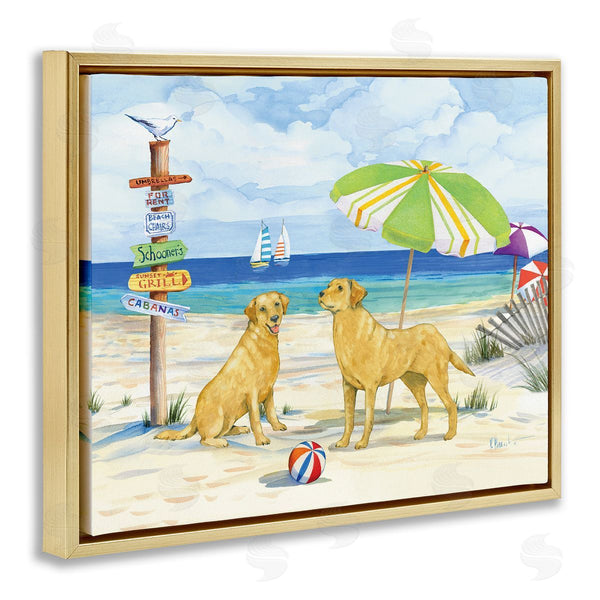 Stupell Industries Paul Brent | Dog Beach Day