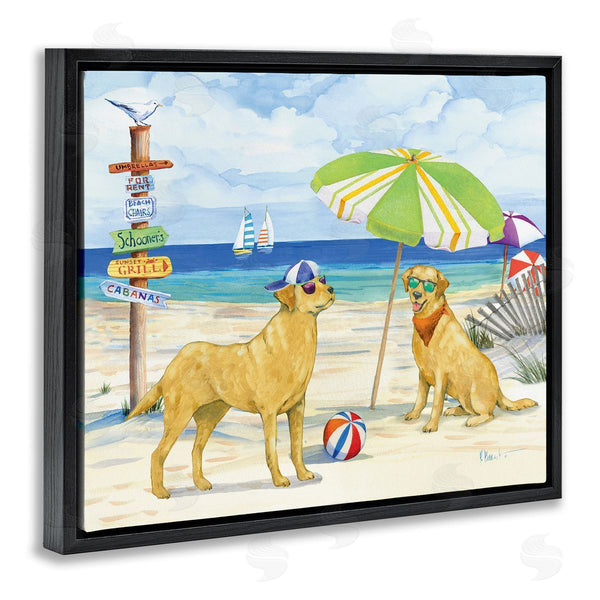 Stupell Industries Paul Brent | Dog Day At Beach