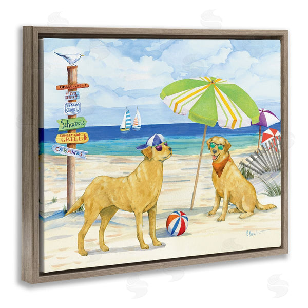 Stupell Industries Paul Brent | Dog Day At Beach
