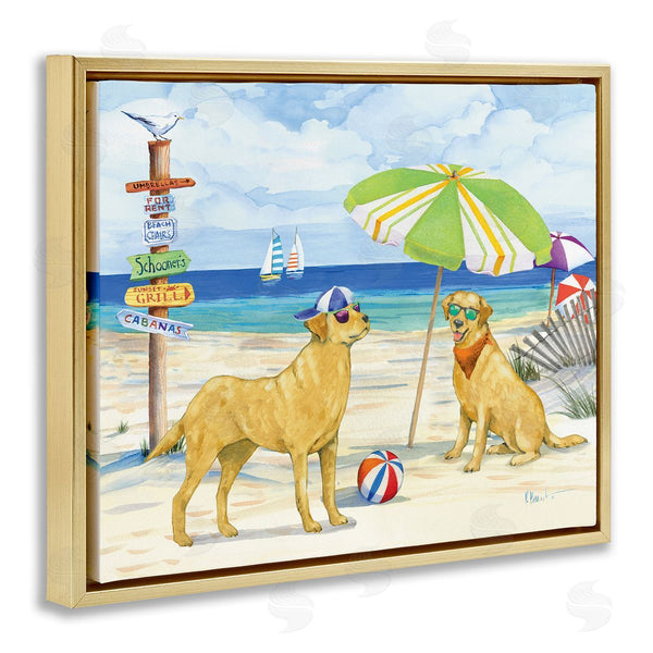 Stupell Industries Paul Brent | Dog Day At Beach