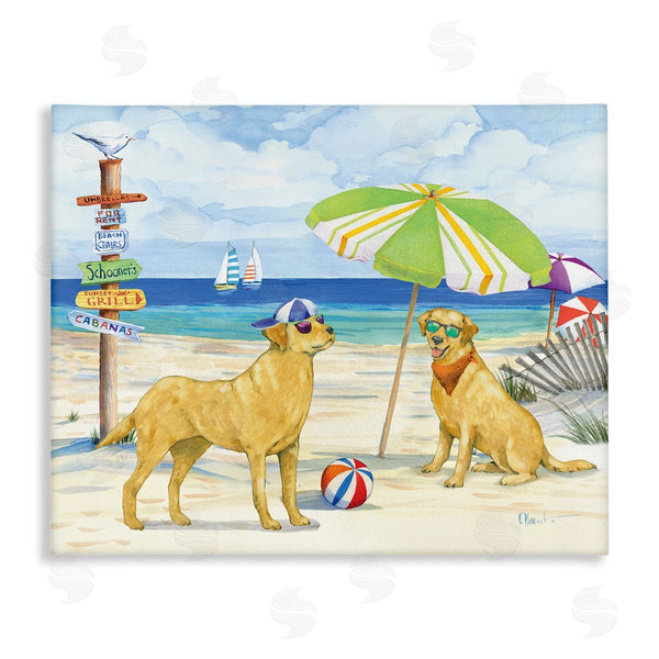 stupell industries Paul Brent | Dog Day At Beach