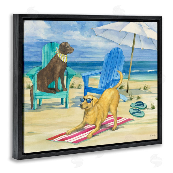 Stupell Industries Paul Brent | Dogs On Beach Towel