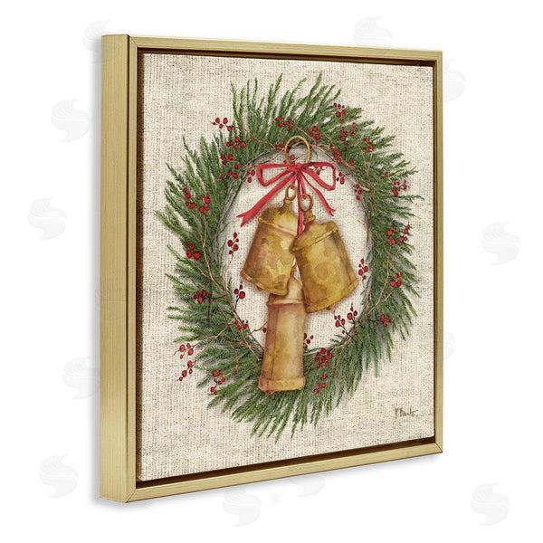 Stupell Industries Paul Brent | Festive Bells Wreath