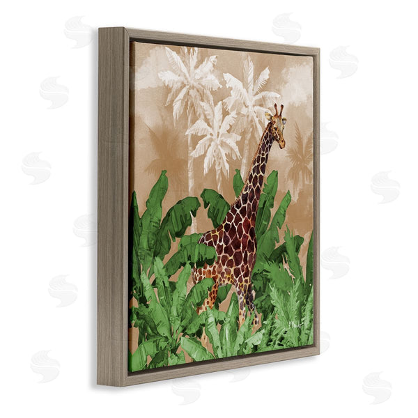 Stupell Industries Paul Brent | Jungle Life Giraffe