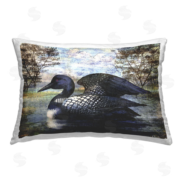 stupell industries Paul Brent | Loon in Rustic Pond