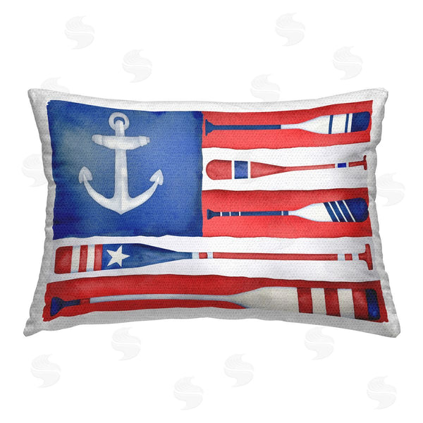 Stupell Industries Paul Brent | Patriotic Oar Flag