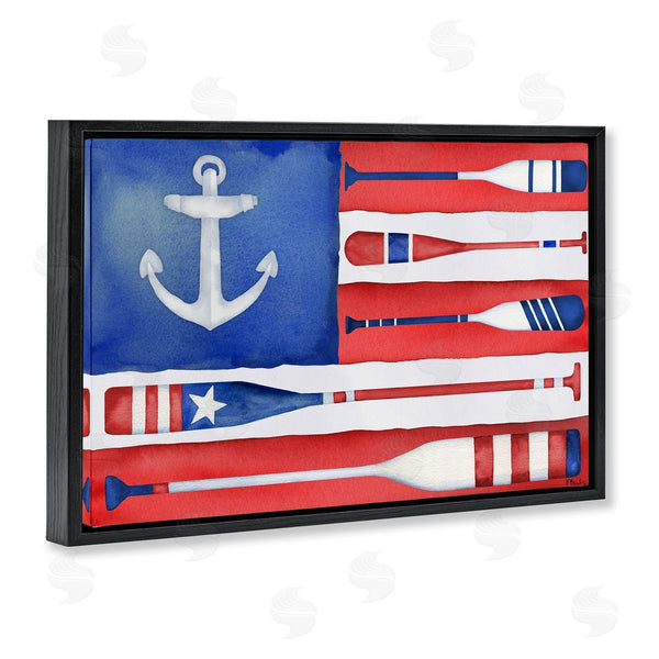 Stupell Industries Paul Brent | Patriotic Oar Flag
