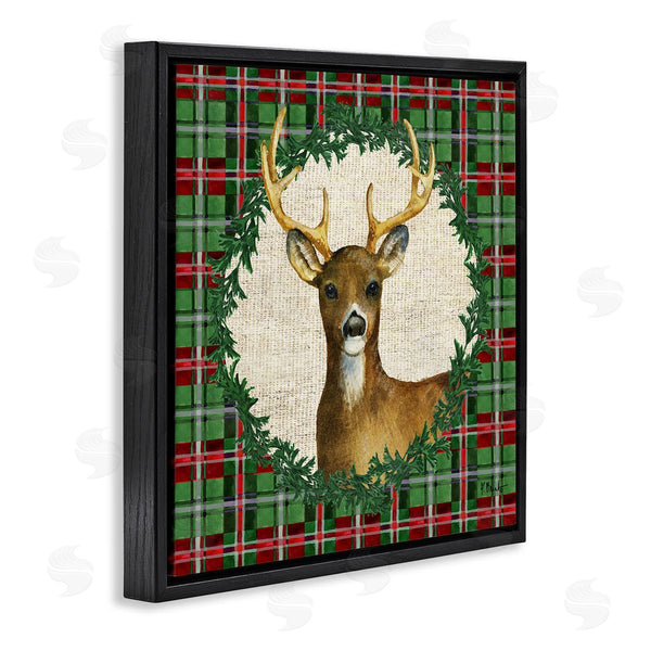 Stupell Industries Paul Brent | Plaid Holiday Deer
