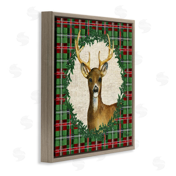 Stupell Industries Paul Brent | Plaid Holiday Deer