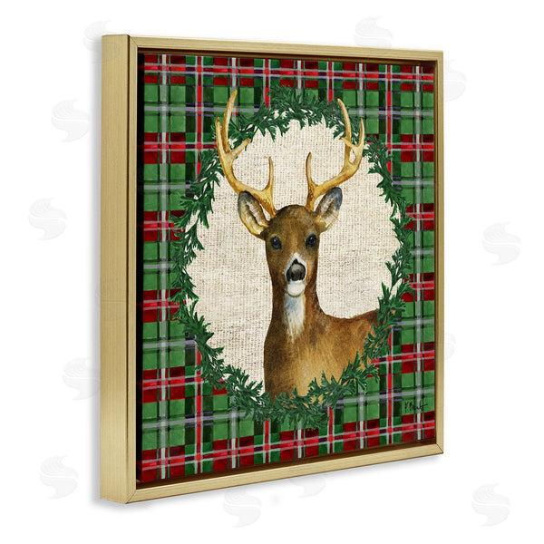 Stupell Industries Paul Brent | Plaid Holiday Deer