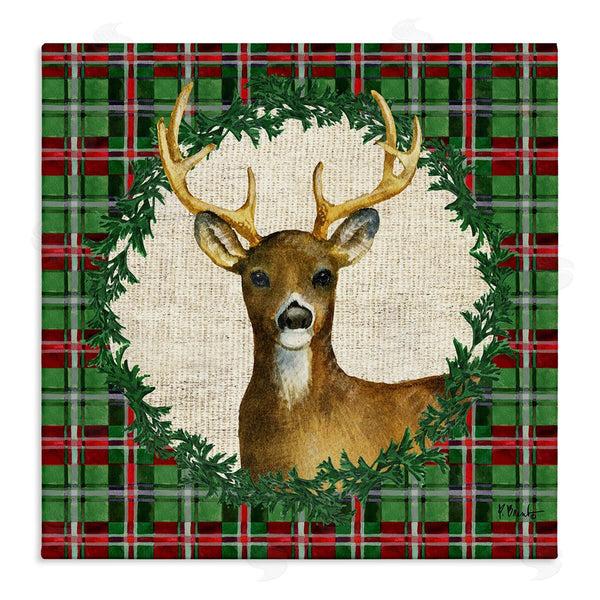 stupell industries Paul Brent | Plaid Holiday Deer