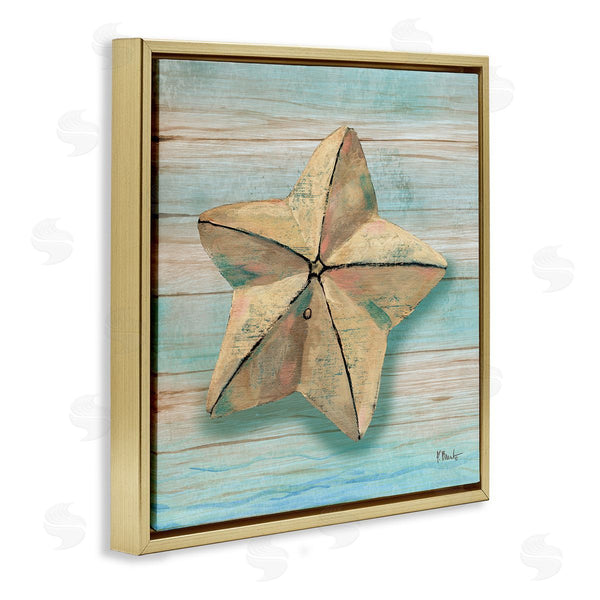 Stupell Industries Paul Brent | Rustic Coast Teak