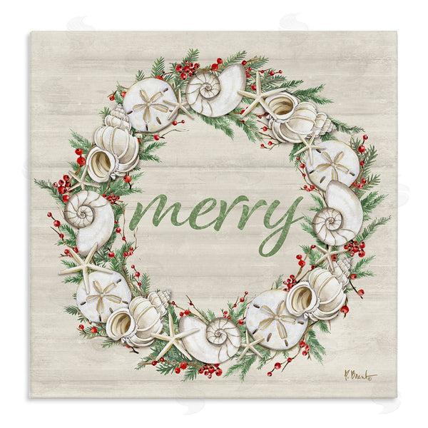 stupell industries Paul Brent | Shells & Festive Holly
