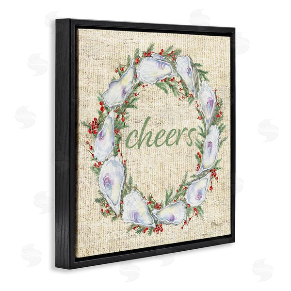 Stupell Industries Paul Brent | Shells & Holly Wreath