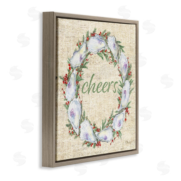 Stupell Industries Paul Brent | Shells & Holly Wreath