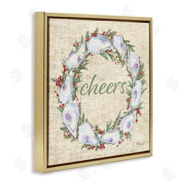 Stupell Industries Paul Brent | Shells & Holly Wreath