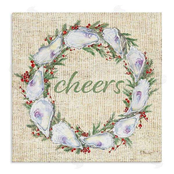 stupell industries Paul Brent | Shells & Holly Wreath