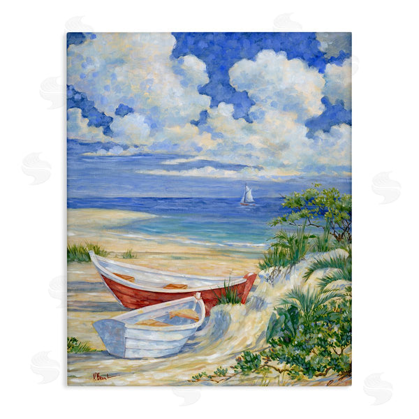stupell industries Paul Brent | Two Boats on Sand
