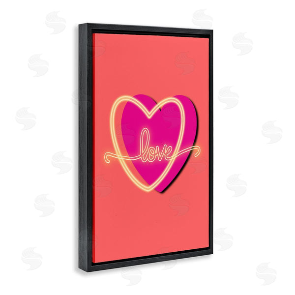 Stupell Industries Pooja Dave | Love Neon Over Heart
