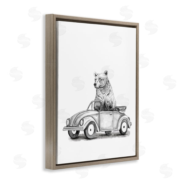 Stupell Industries Rachel Nieman | Bear In Hot Rod