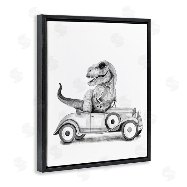 Stupell Industries Rachel Nieman | T-Rex In Hot Rod