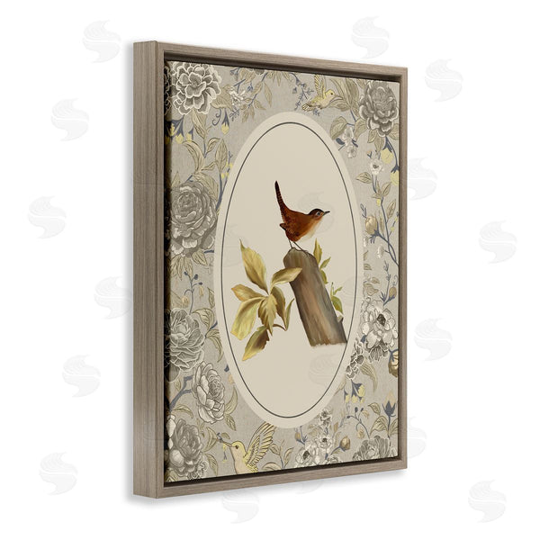 Stupell Industries Radhika Modi | Perched Bird & Toile