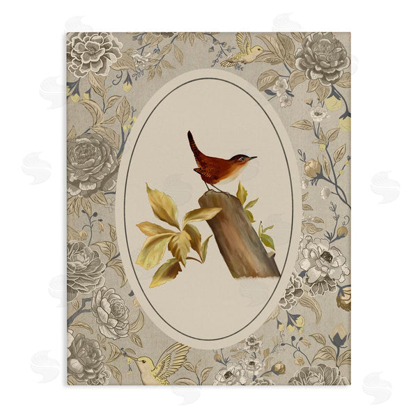 stupell industries Radhika Modi | Perched Bird & Toile