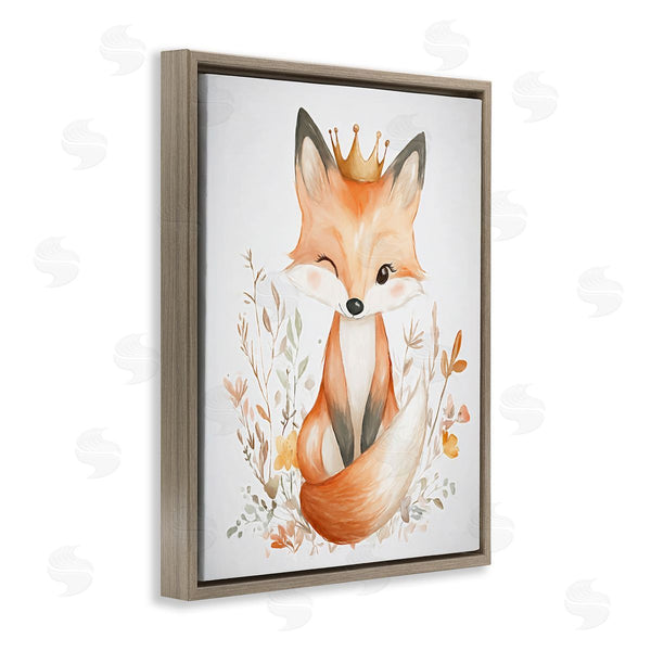Stupell Industries Ramona Murdock | Crowned Baby Fox