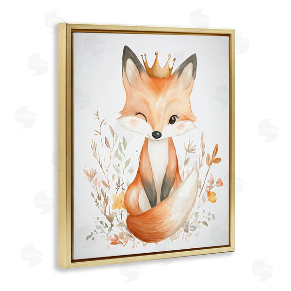 Stupell Industries Ramona Murdock | Crowned Baby Fox