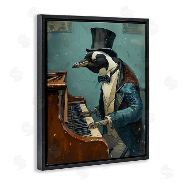 Stupell Industries Ray Heere | Piano Playing Penguin