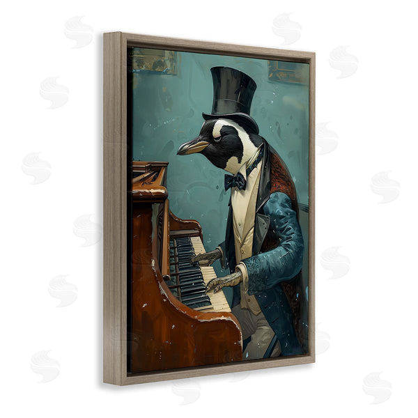 Stupell Industries Ray Heere | Piano Playing Penguin