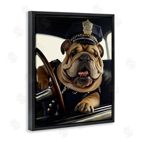 Stupell Industries Ray Heere | Police Dog In Car